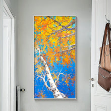 Load image into Gallery viewer, 100% Hand Painted Trees Scenery High-quality Art Oil Painting On Canvas Wall Art Wall Painting Adornment pictures For Home Decor