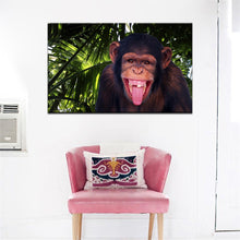 Load image into Gallery viewer, Modern Animal HD Posters and Prints Wall Art Canvas Painting The Laughing Monkey Pictures for Living Room Home Decor No Frame - SallyHomey Life's Beautiful