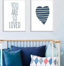 Load image into Gallery viewer, Nursery Quote Wall Art Canvas Posters Cartoon Minimalist Prints Nordic Style Painting Picture Children Baby Bedroom Decoration - SallyHomey Life's Beautiful