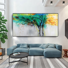 Load image into Gallery viewer, 100% Hand Painted Abstract Trees Art Oil Painting On Canvas Wall Art Wall Adornment Pictures Painting For Live Room Home Decor