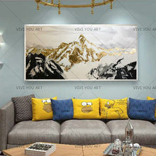 Load image into Gallery viewer,   100% Hand Painted thick knife Oil Painting Canvas Landscape Painting Canvas Art Mountain Landscape Painting Abstract Art