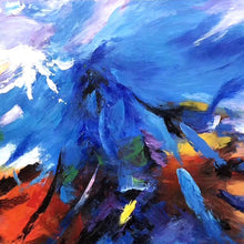 Load image into Gallery viewer, 100% Hand Painted Abstract Mountain Art Oil Painting On Canvas Wall Art Frameless Picture Decoration For Live Room Home Decor