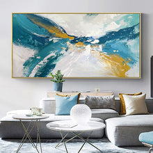 Load image into Gallery viewer, 100% Hand Painted Abstract Blue Sky Art Painting On Canvas Wall Art Wall Adornment Pictures Painting For Live Room Home Decor