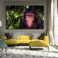 Load image into Gallery viewer, Modern Animal HD Posters and Prints Wall Art Canvas Painting The Laughing Monkey Pictures for Living Room Home Decor No Frame - SallyHomey Life's Beautiful