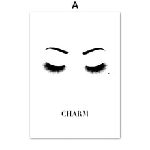 Load image into Gallery viewer, Fashion Girl Eyes Lashes Sexy Poster Wall Art Canvas Painting Nordic Posters And Prints Wall Pictures For Living Room Decor - SallyHomey Life's Beautiful