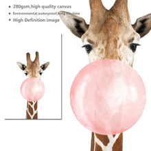 Load image into Gallery viewer, Giraffe Zebra Animal Posters and Prints Canvas Art Painting Wall Art Nursery Decorative Picture Nordic Style Kids Decoration - SallyHomey Life's Beautiful