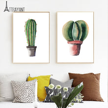 Load image into Gallery viewer, Potted Succulents Cactus Prickly Pear Wall Art Canvas Painting Nordic Posters And Prints Wall Pictures For Living Room Decor - SallyHomey Life's Beautiful