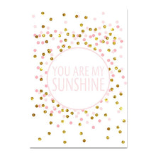 Load image into Gallery viewer, Pink Unicorn Poster Nursery Quotes Art Wall Canvas Print Painting Nordic Style Decorative Picture Baby Girl Bedroom Decoration - SallyHomey Life's Beautiful