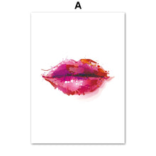 Load image into Gallery viewer, Fashion Red Lip Eye Shadows Makeup Salon Wall Art Canvas Painting Nordic Posters And Prints Wall Pictures For Living Room Decor - SallyHomey Life's Beautiful