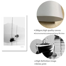 Load image into Gallery viewer, Scandinavian Landscape Canvas Poster Nordic Style Lake Boat Forest Nature Wall Art Print Painting Decoration Pictures Home Decor - SallyHomey Life's Beautiful