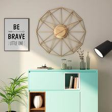 Load image into Gallery viewer, Unique Nordic Iron Art Hanging Wall Clock Modern Mute Clocks Large Clocks For Living Room Mediterranean Style Home Decor - SallyHomey Life's Beautiful
