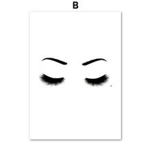 Load image into Gallery viewer, Fashion Red Lip Eye Shadows Makeup Salon Wall Art Canvas Painting Nordic Posters And Prints Wall Pictures For Living Room Decor - SallyHomey Life's Beautiful