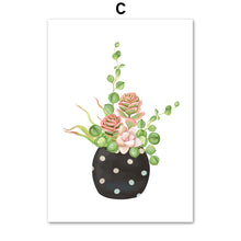 Load image into Gallery viewer, Tropical Succulents Cactus Aloe Flower Wall Art Canvas Painting Nordic Posters And Prints Wall Pictures For Living Room Decor - SallyHomey Life's Beautiful