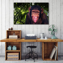 Load image into Gallery viewer, Modern Animal HD Posters and Prints Wall Art Canvas Painting The Laughing Monkey Pictures for Living Room Home Decor No Frame - SallyHomey Life's Beautiful
