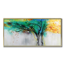 Load image into Gallery viewer, 100% Hand Painted Abstract Trees Art Oil Painting On Canvas Wall Art Wall Adornment Pictures Painting For Live Room Home Decor