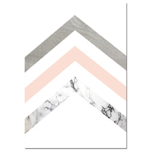 Load image into Gallery viewer, Geometric Marble Arrow Wall Art Canvas Posters Prints Nordic Style Abstract Painting Minimalist Wall Pictures for Living Room - SallyHomey Life's Beautiful