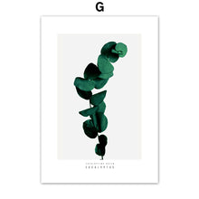 Load image into Gallery viewer, Fresh Green Monstera Cactus Leaves Plants Wall Art Canvas Painting Nordic Posters And Prints Wall Pictures For Living Room Decor - SallyHomey Life's Beautiful