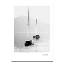 Load image into Gallery viewer, Scandinavian Landscape Canvas Poster Nordic Style Lake Boat Forest Nature Wall Art Print Painting Decoration Pictures Home Decor - SallyHomey Life's Beautiful