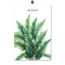 Load image into Gallery viewer, Banana Leaves Monstera Plants Wall Art Canvas Painting Nordic Posters And Prints Wall Pictures For Living Room Bed Room Decor - SallyHomey Life's Beautiful