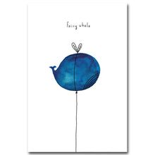 Load image into Gallery viewer, Cartoon Dinosaur Bird Minimalist Nordic Art Canvas Poster Painting Funny Modern Nursery Picture Kids Room Decor - SallyHomey Life's Beautiful