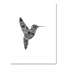 Load image into Gallery viewer, Woodpecker Bird Marble Silhouette Art Canvas Posters and Prints Nordic Abstract Animal Painting Wall Picture for Living Rooom - SallyHomey Life's Beautiful