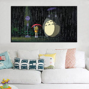 Modern Cartoon Movie Posters and Prints On Canvas Wall Art Canvas Painting Miyazaki Hayao Pictures Deocration For Kids Bedroom - SallyHomey Life's Beautiful