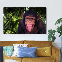 Load image into Gallery viewer, Modern Animal HD Posters and Prints Wall Art Canvas Painting The Laughing Monkey Pictures for Living Room Home Decor No Frame - SallyHomey Life's Beautiful