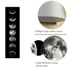 Load image into Gallery viewer, 🔥 Eclipse of The Moon Canvas Poster Minimalist Art Painting Universe Wall Picture Long Banner Print Living Room Bedroom Decoration - SallyHomey Life's Beautiful