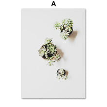 Load image into Gallery viewer, Succulents Plant Pink Flower Cactus Quote Wall Art Canvas Painting Nordic Posters And Prints Wall Pictures For Living Room Decor - SallyHomey Life's Beautiful