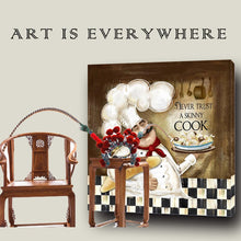 Load image into Gallery viewer, Waterproof Canvas Print Poster Never Trust a Skinny Cook Picture Cook Kitchen Decor Wall Painting For Restaurant Home Decoration - SallyHomey Life's Beautiful