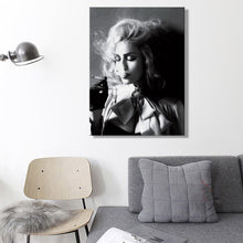 Load image into Gallery viewer, 🔥 Modern Black and White Poster Prints Wall Art Canvas Painting Beautiful Women Smoking Cigarettes Photos for Living Room Decor - SallyHomey Life's Beautiful