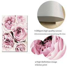 Load image into Gallery viewer, Scandinavian Style Pink Flower Painting Wall Art Canvas Posters Nordic Prints Decorative Picture Modern Home Bedroom Decoration - SallyHomey Life's Beautiful