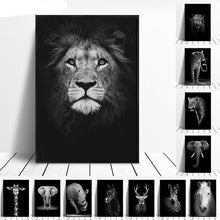 Load image into Gallery viewer, Canvas Painting Animal Wall Art Lion Elephant Deer Zebra Posters and Prints Wall Pictures for Living Room Decoration Home Decor - SallyHomey Life's Beautiful