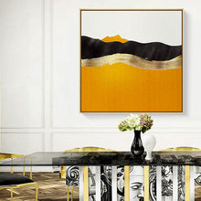 Load image into Gallery viewer, 100% Hand Painted Abstract Golden Art Oil Painting On Canvas Wall Art Wall Adornment Pictures Painting For Live Room Home Decor