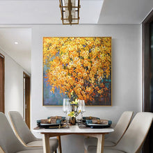 Load image into Gallery viewer, 100% Hand Painted Flowers Trees Art Oil Painting On Canvas Wall Art Wall Adornment Pictures Painting For Living Room Home Decor