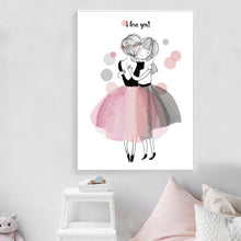 Load image into Gallery viewer, Pink Girl Fairy Quotes Nursery Wall Art Print Canvas Painting Nordic Posters And Prints Wall Pictures For Girls Kids Room Decor - SallyHomey Life&#39;s Beautiful