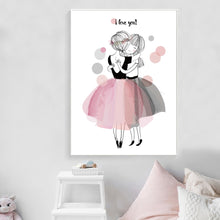 Load image into Gallery viewer, Pink Girl Fairy Quotes Nursery Wall Art Print Canvas Painting Nordic Posters And Prints Wall Pictures For Girls Kids Room Decor - SallyHomey Life's Beautiful