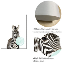 Load image into Gallery viewer, Baby Animal Zebra Girafe Canvas Poster Nursery Wall Art Print Painting Nordic Picture Children Bedroom Decoration - SallyHomey Life's Beautiful