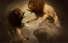 Load image into Gallery viewer, Animals Posters and Prints Wall Art Canvas Painting Lions Pictures Home Decoration for Living Room Wall Frameless Gifts - SallyHomey Life's Beautiful