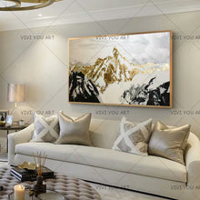 Load image into Gallery viewer,   100% Hand Painted thick knife Oil Painting Canvas Landscape Painting Canvas Art Mountain Landscape Painting Abstract Art