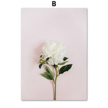 Load image into Gallery viewer, Palm Leaf White Flower Quotes Landscape Wall Art Canvas Painting Nordic Posters And Prints Wall Pictures For Living Room Decor - SallyHomey Life's Beautiful