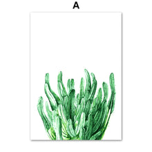 Load image into Gallery viewer, Plants Leaves Cactus Monstera Wall Art Canvas Painting Nordic Posters And Prints Wall Pictures For Living Room Bed Room Decor - SallyHomey Life's Beautiful