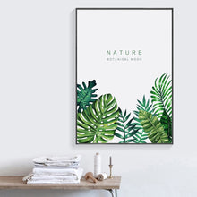 Load image into Gallery viewer, Nature Tropical Monstera Fresh Leaf Plant Wall Art Canvas Painting Nordic Posters And Prints Wall Pictures For Living Room Decor - SallyHomey Life's Beautiful