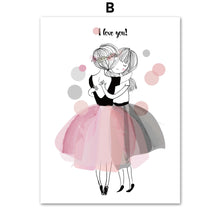 Load image into Gallery viewer, Pink Girl Fairy Quotes Nursery Wall Art Print Canvas Painting Nordic Posters And Prints Wall Pictures For Girls Kids Room Decor - SallyHomey Life's Beautiful
