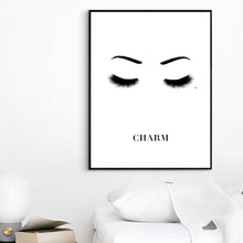 Load image into Gallery viewer, Fashion Girl Eyes Lashes Sexy Poster Wall Art Canvas Painting Nordic Posters And Prints Wall Pictures For Living Room Decor - SallyHomey Life's Beautiful