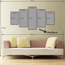 Load image into Gallery viewer, 5Pcs Modern Digital Printed Wall Art Poster Thousands Steeds Gallop Canvas Prints Wall Decoration For Living Room Wall No Frame - SallyHomey Life's Beautiful