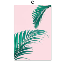 Load image into Gallery viewer, Tropical Palm Leaf  Banana leaf Quote Wall Art Canvas Painting Nordic Posters And Prints Wall Pictures For Living Room Decor - SallyHomey Life's Beautiful