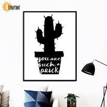 Load image into Gallery viewer, Tropical Cactus Pineapple Black White Wall Art Print Canvas Painting Nordic Posters And Prints Wall Pictures For Living Room - SallyHomey Life's Beautiful