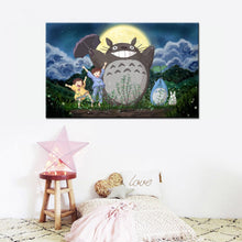 Load image into Gallery viewer, Modern Cartoon Posters and Prints Wall Art Canvas Painting Miyazaki Hayao Pictures Wall Deocration For Kids Bedroom No Frame - SallyHomey Life's Beautiful