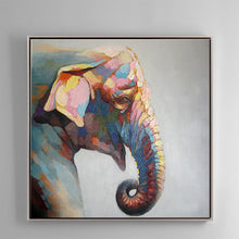 Load image into Gallery viewer, 100% Hand Painted Abstract Elephant Art Oil Painting On Canvas Wall Art Frameless Picture Decoration For Living Room Home Decor